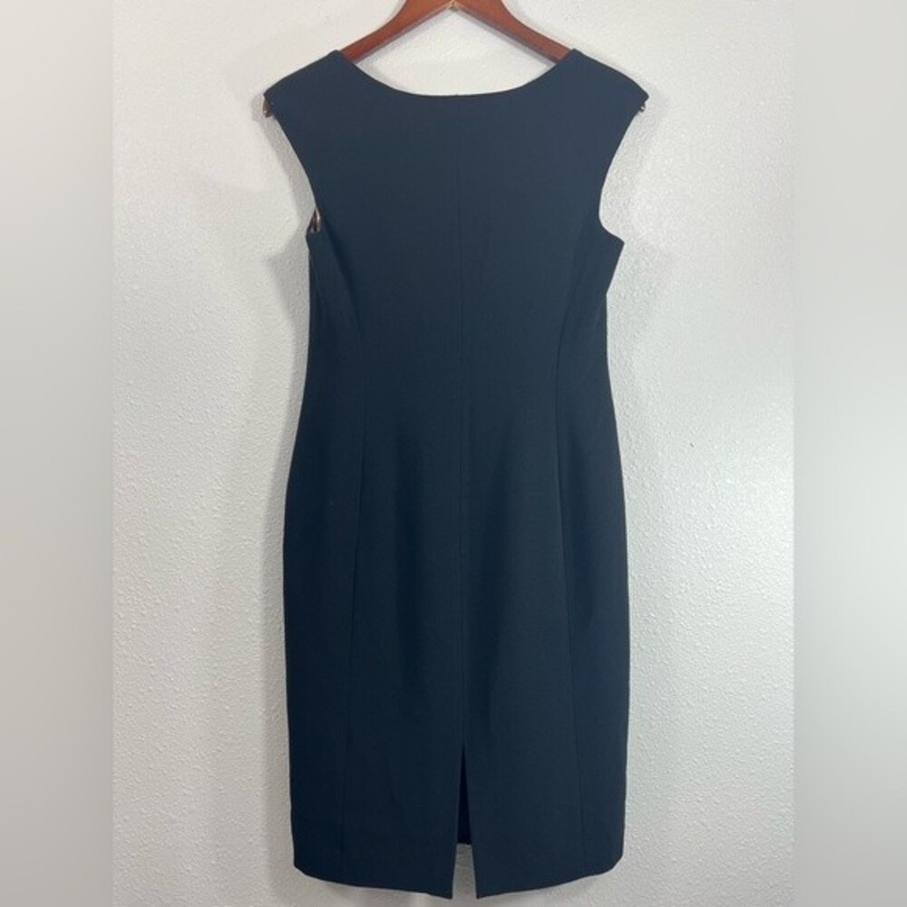 TALBOTS Petite Black Sleeveless Sheath Dress Size 4 - Picture 2 of 10